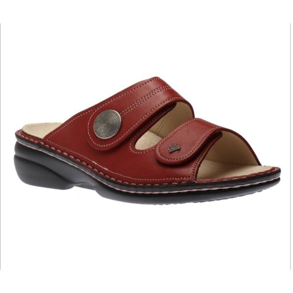 Finn Comfort Sansibar Venezia Red Sandals Womens Size 12 US 43 EU NWOT $225 - Picture 2 of 16